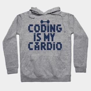 Coding Is My Cardio | 8-Bit Retro Coder Hoodie